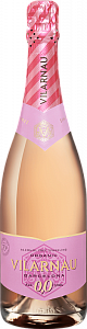 Розовое Полусухое Игристое вино безалкогольное Vilarnau Organic Rose 0,0 0.75 л