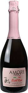 Розовое Брют Игристое вино Аморе Мио Розовое Брют 0.75 л