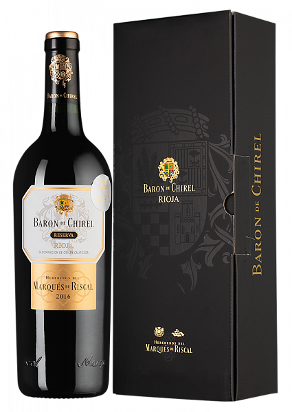 Вино Baron de Chirel Reserva 2016 г. 0.75 л Gift Box