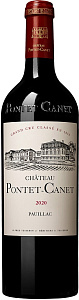 Красное Сухое Вино Chateau Pontet-Canet 2020 г. 0.75 л