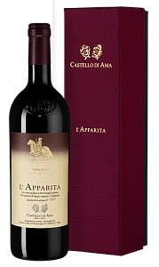 Красное Сухое Вино l'Apparita 2017 г. 0.75 л Gift Box