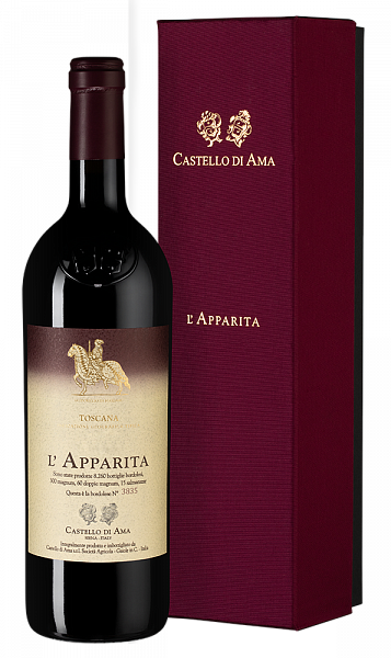 Вино l'Apparita 2017 г. 0.75 л Gift Box