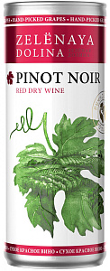 Красное Сухое Вино Zelenaya Dolina Pinot Noir 0.25 л