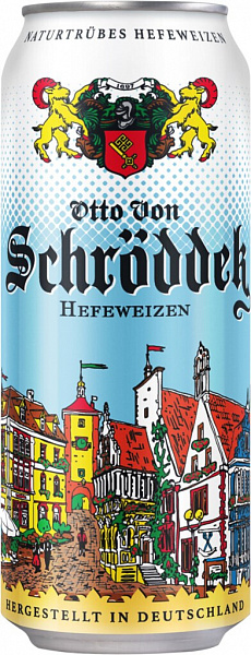 Пиво Otto Von Schrodder Hefeweizen Can 0.5 л