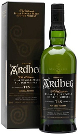 Виски Ardbeg 10 Years Old 0.75 л в подарочной упаковке