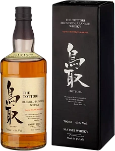 Виски The Tottori Bourbon Barrel Blended Japanese Whisky 0.7 л в подарочной упаковке