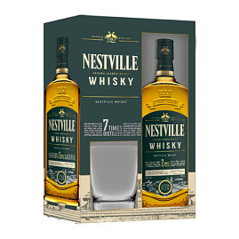 Виски Nestville Whisky Blended with glass 0.7 л Gift Box