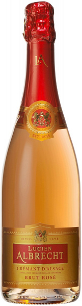 Игристое вино Cremant d'Alsace Lucien Albrecht Brut Rose 0.75 л