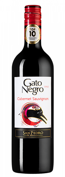 Вино Gato Negro Cabernet Sauvignon Vina San Pedro 2019 г. 0.75 л