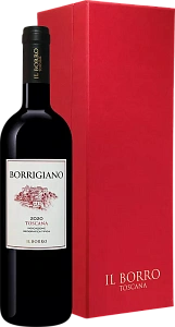Красное Сухое Вино Borrigiano Toscana IGT Il Borro 0.75 л в подарочной упаковке