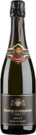 Игристое вино Baron d'Arignac Brut Blanc de Blancs 0.75 л