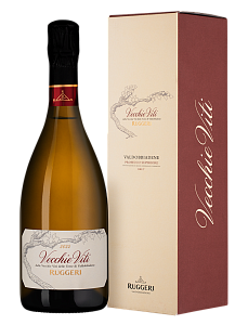 Белое Брют Игристое вино Vecchie Viti Valdobbiadene Prosecco Superiore Ruggeri 0.75 л Gift Box