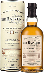 Виски Balvenie Caribbean Cask 14 Years Old 0.7 л в подарочной упаковке