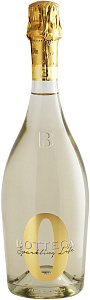 Белое  Игристое вино безалкогольное Bottega Zero White Sparkling Life 0.75 л