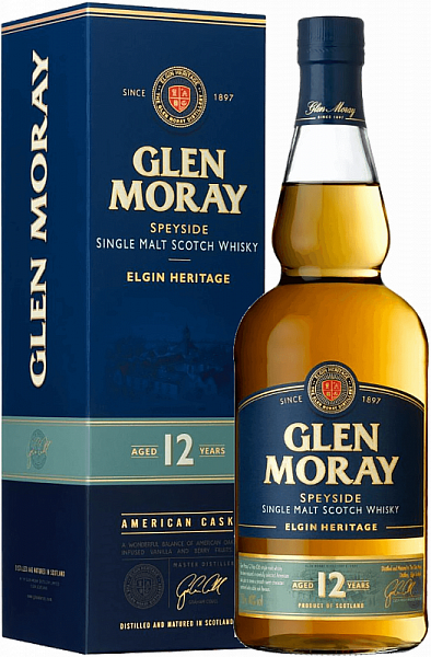 Виски Glen Moray Elgin Heritage 12 Years Old Single Malt Scotch 0.7 л Gift Box