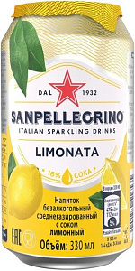 Напиток S. Pellegrino Limonata Can 0.33 л
