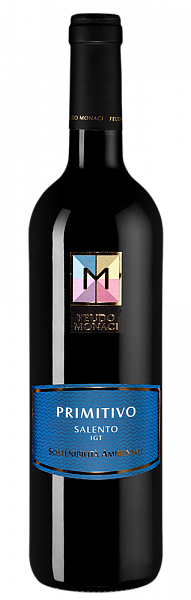 Вино Primitivo Feudo Monaci 2020 г. 0.75 л