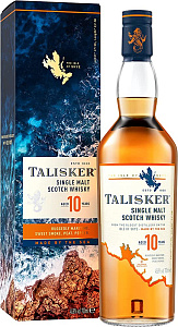 Виски Talisker 10 Years Old 0.7 л в подарочной упаковке