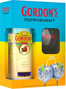 Джин Gordon's 1 Glass 0.7 л Gift Box