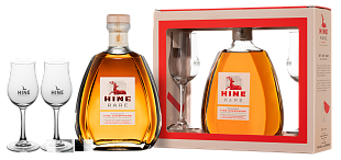 Коньяк Hine Rare Fine Champagne VSOP 0.7 л Gift Box Set 1 Decanter & 2 Glasses