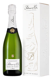 Шампанское Blanc de Blancs Palmer & Co г. 0.75 л в подарочной упаковке