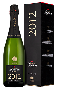 Белое Брют Шампанское Le Vintage Brut Lanson 2012 г. 0.75 л Gift Box