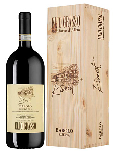 Красное Сухое Вино Barolo Runcot Riserva Elio Grasso 2015 г. 1.5 л Gift Box