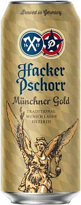 Пиво Hacker-Pschorr Munchner Gold Can 0.5 л