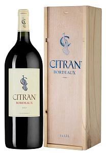 Красное Сухое Вино Le Bordeaux de Citran Rouge Chateau Citran 2019 г. 1.5 л Gift Box