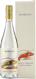 Граппа Distilleria Marolo Grappa di Vermentino 0.7 л в подарочной упаковке