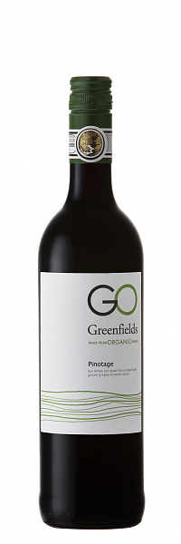 Вино Western Cape WO Greenfields Organic Pinotage 2020 г. 0.75 л