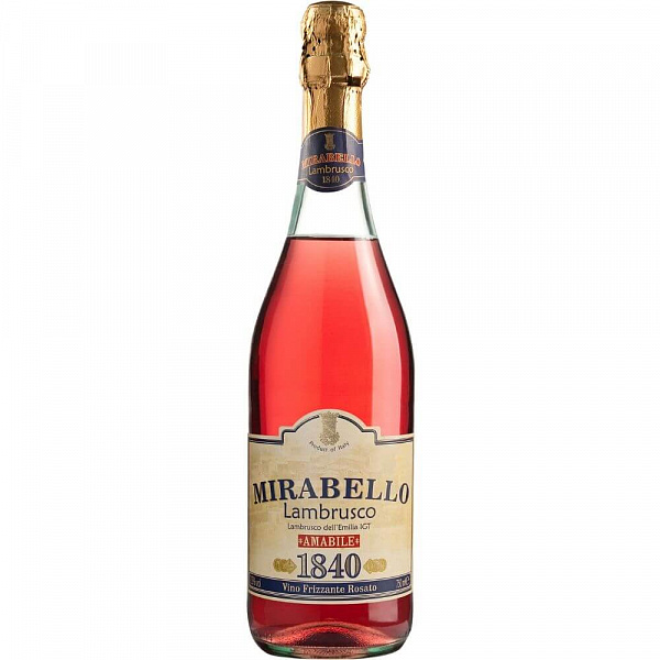 Игристое вино Mirabello Lambrusco Rosato 0.75 л