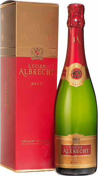 Игристое вино Cremant d'Alsace Lucien Albrecht Brut 1.5 л Gift Box