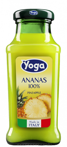 Сок ананасовый Yoga Glass 0.2 л 24 шт.
