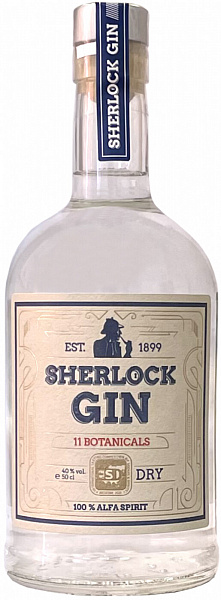 Джин Sherlock Dry Gin 0.5 л