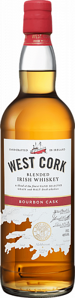 Виски West Cork Bourbon Cask Blended Irish 0.7 л