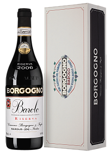 Красное Сухое Вино Barolo Riserva Borgogno 2006 г. 0.75 л Gift Box