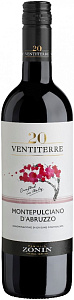 Красное Сухое Вино Zonin 20 Ventiterre Montepulciano d'Abruzzo 0.75 л