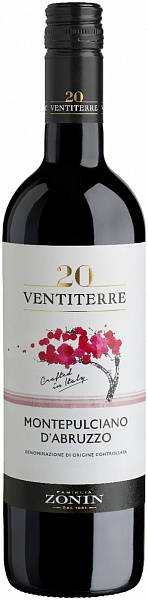 Вино Zonin 20 Ventiterre Montepulciano d'Abruzzo 0.75 л