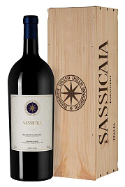Вино Sassicaia 2018 г. 3 л Gift Box