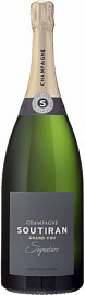 Шампанское Soutiran Cuvee Signature Grand Cru Brut 1.5 л