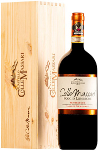 Красное Сухое Вино Castello ColleMassari Poggio Lombrone Montecucco Sangiovese Riserva 1.5 л Gift Box