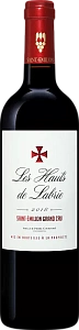 Красное Сухое Вино Les Hauts de Labrie Saint-Emilion Grand Cru AOC Chateau Croix de 2018 г. 0.75 л