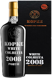 Портвейн Kopke Colheita White Porto 2008 г. 0.75 л Gift Box