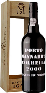 Красное Сладкое Портвейн Maynard's Porto DO Colheita 2004 Barao De Vilar Vinhos 0.75 л в подарочной упаковке