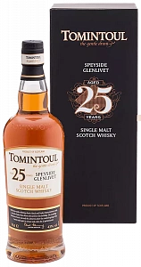 Виски Tomintoul Speyside Glenlivet Single Malt Scotch Whisky 25 Years Old 0.7 л в подарочной упаковке