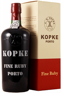 Красное Сладкое Портвейн Kopke Fine Ruby 0.75 л Gift Box