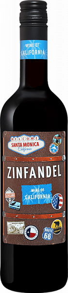 Вино Zinfandel Santa Monica 2019 г. 0.75 л