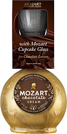 Ликер Mozart Chocolate Cream with cupcake glass 0.5 л Gift Box