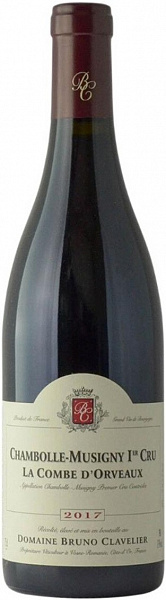 Вино Domaine Bruno Clavelier Chambolle-Musigny 1er Cru La Combe d'Orveaux Vieilles Vignes 2017 г. 0.75 л